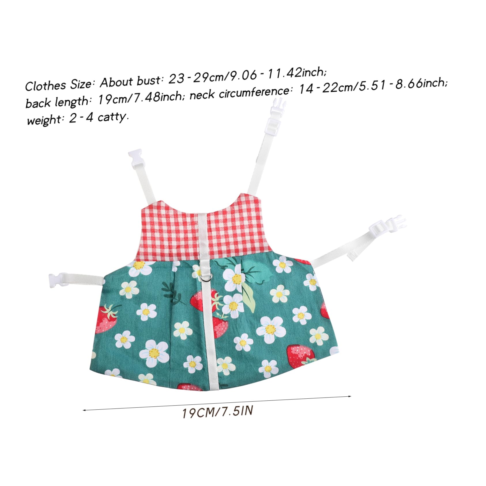 HOLIDYOYO -Breakaway Rabbit Vest Harness Outdoor Rabbit Leash Bunny Dress Hat Pet Clothing Outfits Random Color