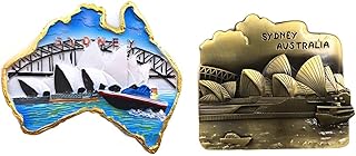 2Pcs Sydney Australia Landmarks Refrigerator Magnets, Sydney Tourism Souvenir Refrigerator Stickers 3D Resin Refrigerator ...