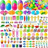 JOYIN 200 PCS Prefilled Easter Eggs with Assorted Toys for Easter Egg Hunt, Basket Stuffers Fillers, Party Favors, Classroom Prize Supplies