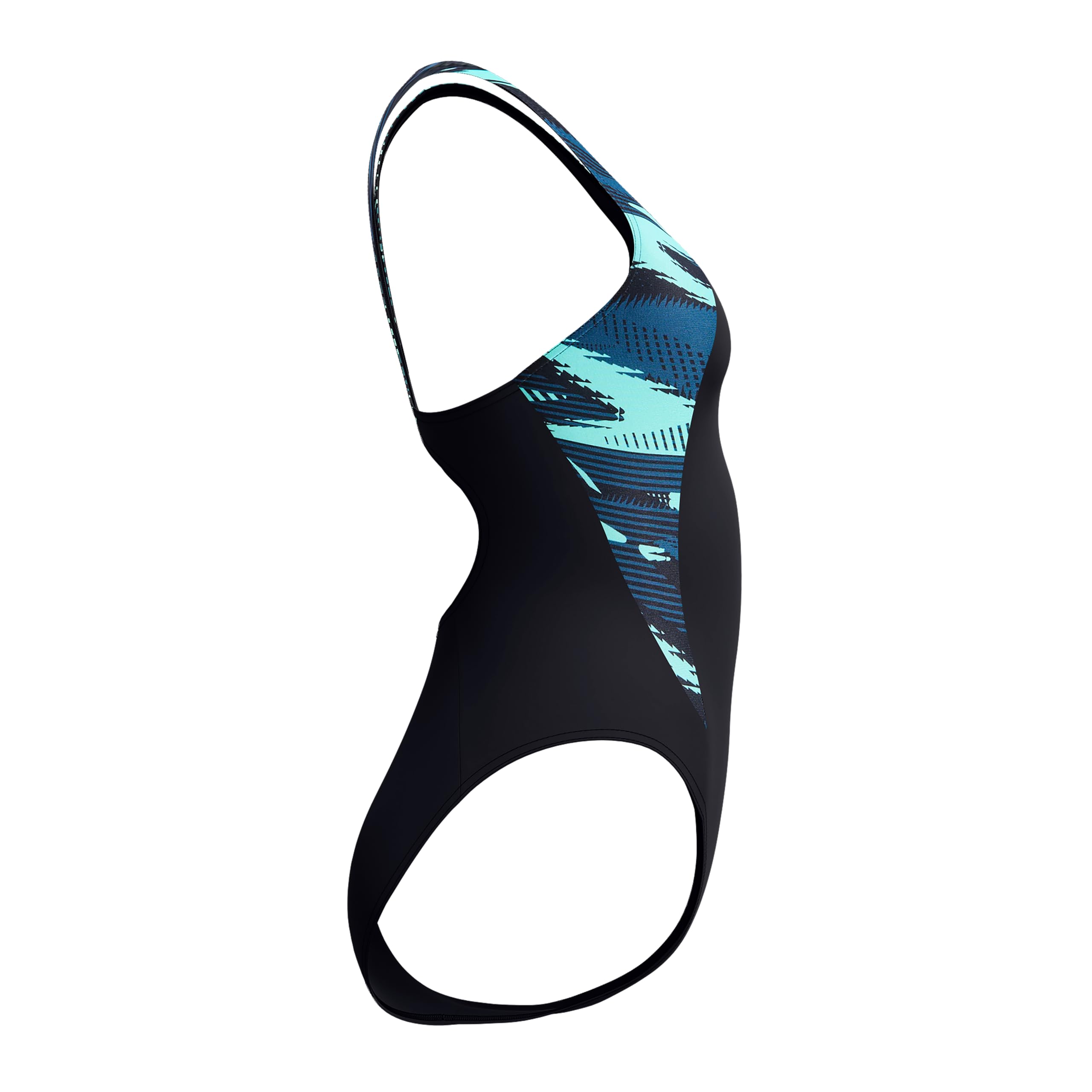 Speedo Donna Hyperboom Splice Muscleback Swimsuit | Clasic Design| Quick Drying | Training | Fitnes | Chlorine Resistant, Dark Teal, 38
