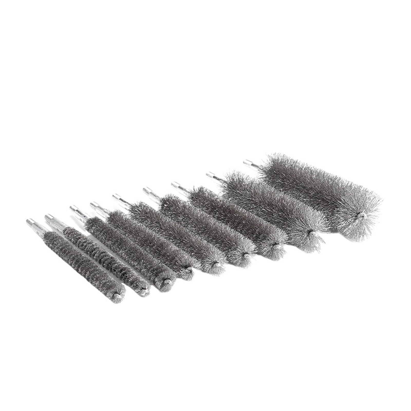 cepillo de alambre, El tubo del alambre cepilla los cepillos de acero inoxidable en torcido con la manija hilo M6(Diameter 35)