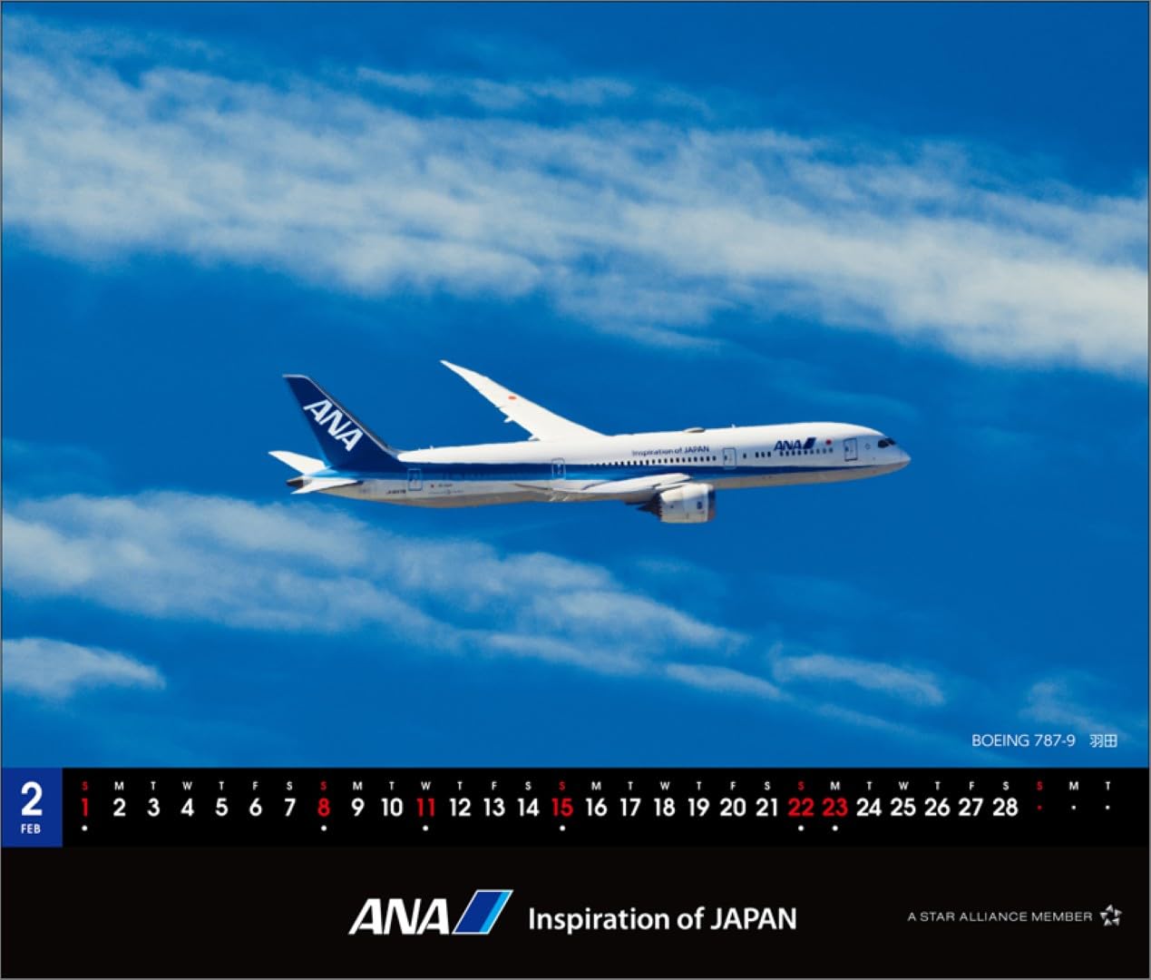 Amazon | ANA「卓上 787」 2026年 カレンダー 卓上 CL26-1161