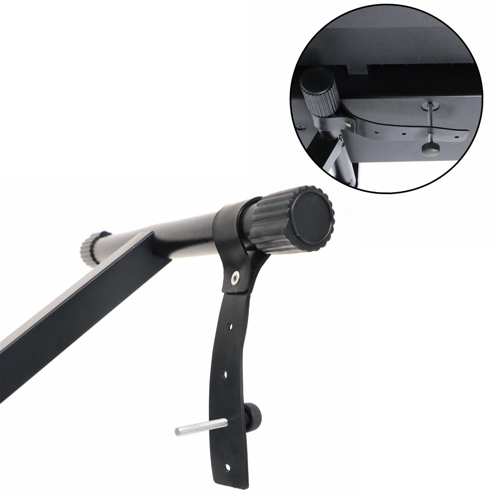 Supporto per tastiera con 7 altezze regolabili, supporto per tastiera a X singolo, supporto per pianoforte elettrico, supporto per pianoforte digitale, facile da trasportare