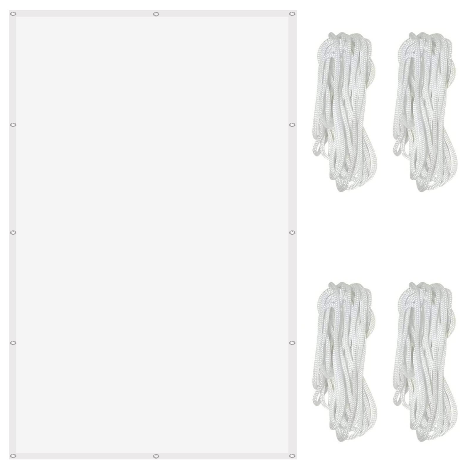 Voile d'ombrage de jardin 1,3 x 3,6 m – Tissu anti-UV à 95 % pour patio, terrasse, piscine, jardin – Durable – Résistant aux intempéries – Protection solaire pour extérieur, blanc, 22622