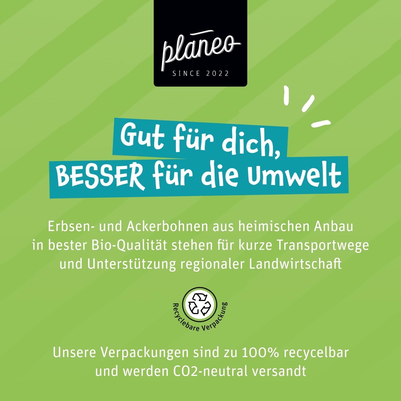 Planeo BIO Erbsen Schnetzel 800g – Veganer Fleischersatz mit über 50% Eiweiss, ideal für Geschnetzeltes & Eintöpfe, aus Erbsen- und Ackerbohnenprotein