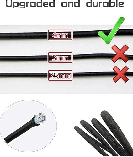 Miniatura 4 de YHANDY Cable de repuesto para silla de gravedad cero, cordones de repuesto universales, kit de reparación elástico para silla de descanso,
