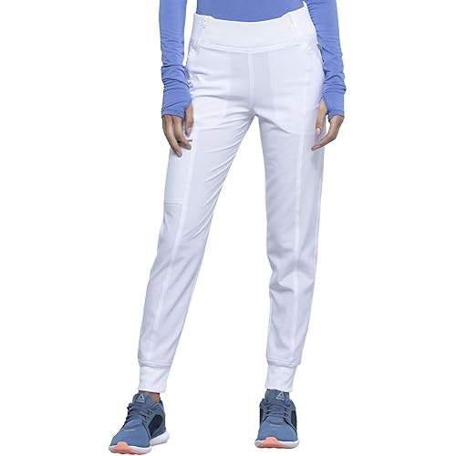 Cherokee Infinity Women's Scrub Jogger Pants Mid Rise Bottoms with 5 Pockets, Moisture Wicking & 360° Stretch Fabric - CK110A