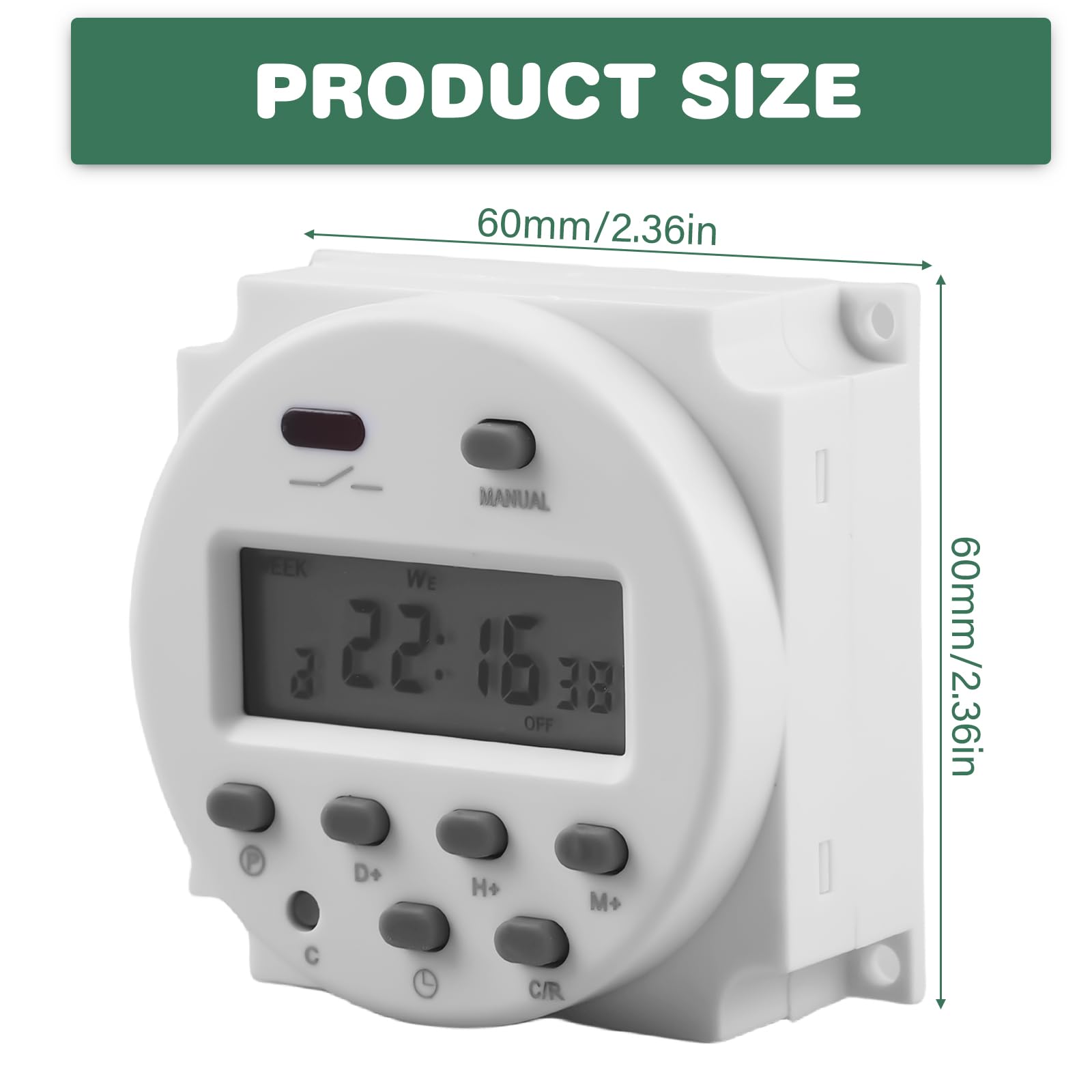 Timer Programmabile Settimanale LCD - Controllo Interruttore Digitale 12V | Impermeabile E Facile Da Usare - Foto 13