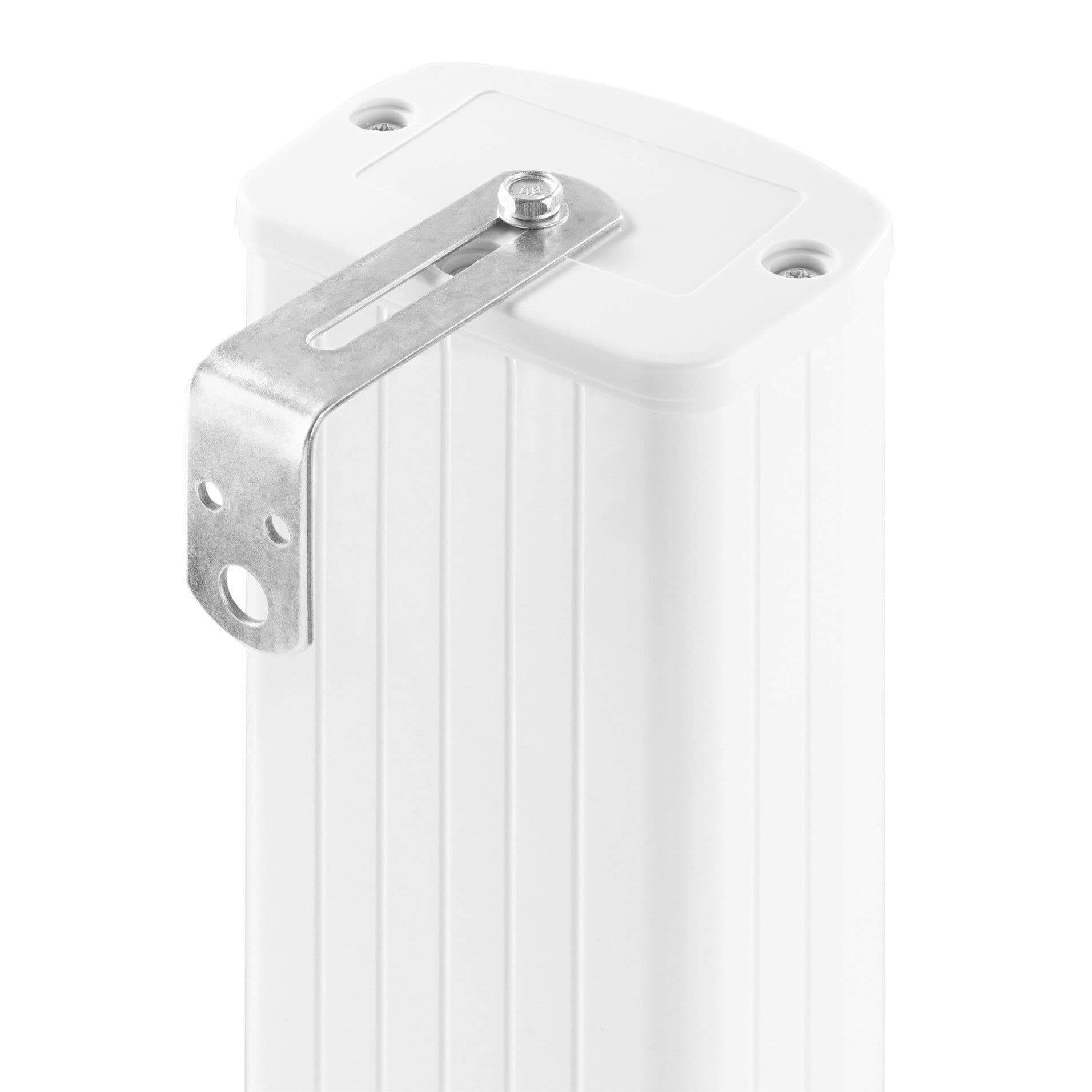 Power Dynamics ICS8 - Colonne de Son Blanche, 40W, Idéale pour Un Montage Discret dans Les Salles de Conférences, Églises ou Halls, Livré avec Étrier de Montage et Câble
