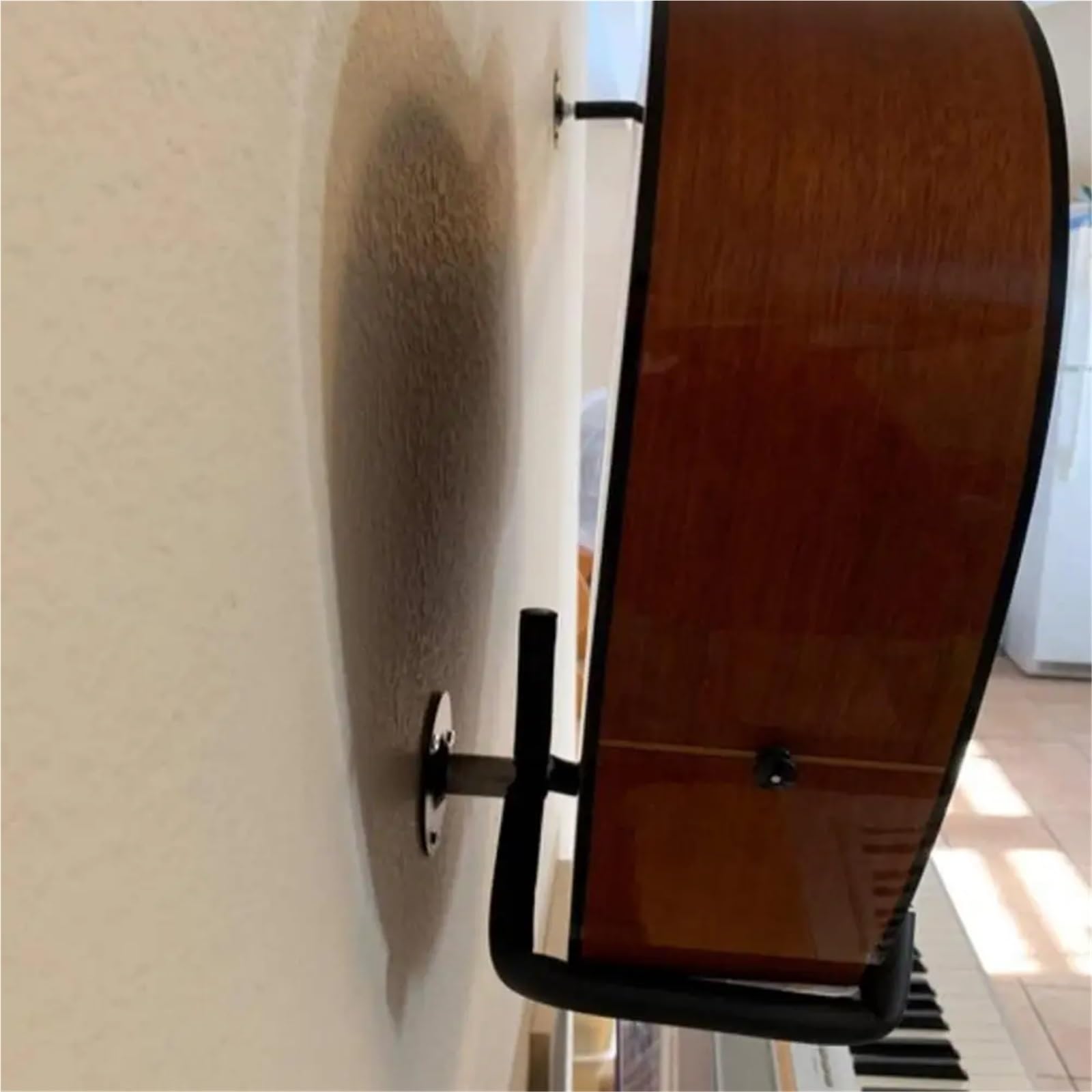 Supporto da parete orizzontale in metallo for chitarra acustica, basso, violini, mandolini, strumenti di supporto for esposizione a doghe Per Guitar