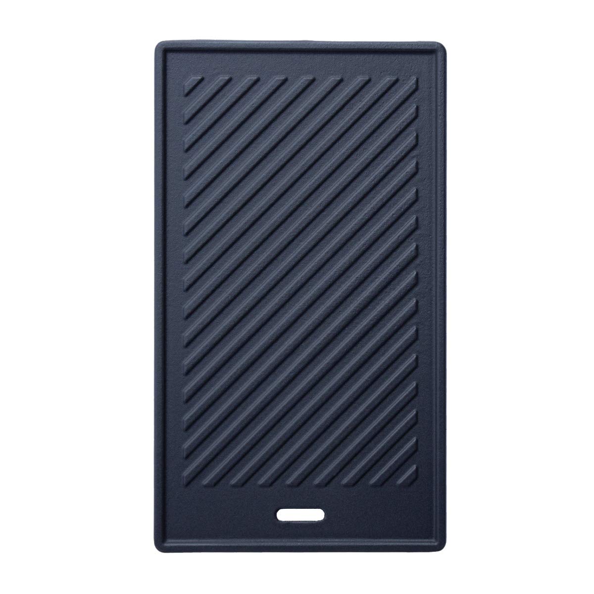 TAINO Platinum/Black Plaque de cuisson réversible en fonte Accessoire pour barbecue à gaz