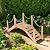 Shine Company 4963N Decorative Cedar Wood Garden Bridge with Side Rails, Natural
