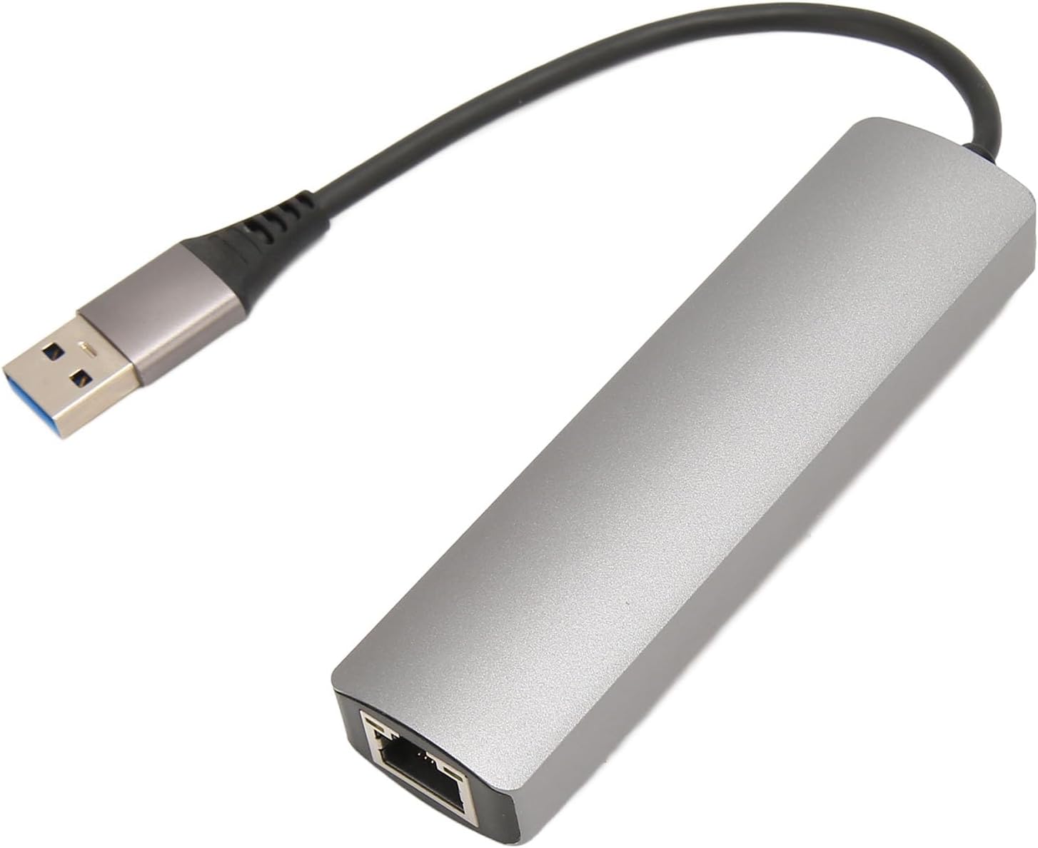 DAUZ USB to RJ45 Adapter, 3 USB 3.0 USB to RJ45 Hub 1Gbps for Office