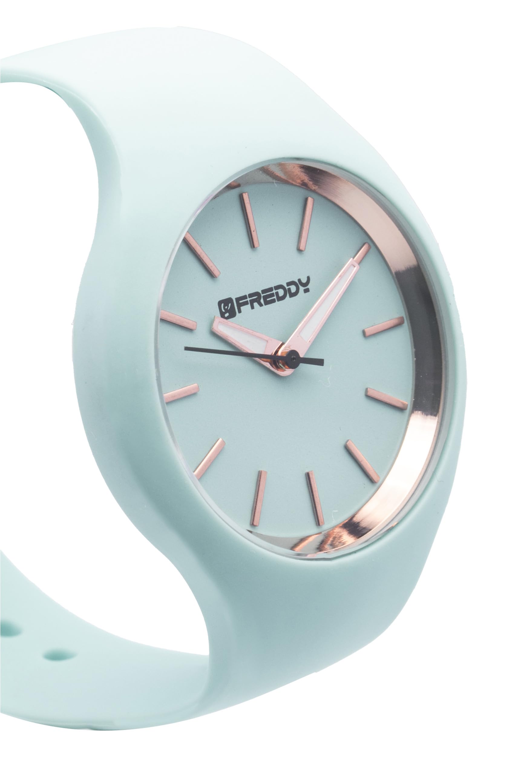 FREDDY Orologio da Polso Donna Rhythm, Rhythm Orologio da Donna in Silicone, Quadrante Tondo 34 mm