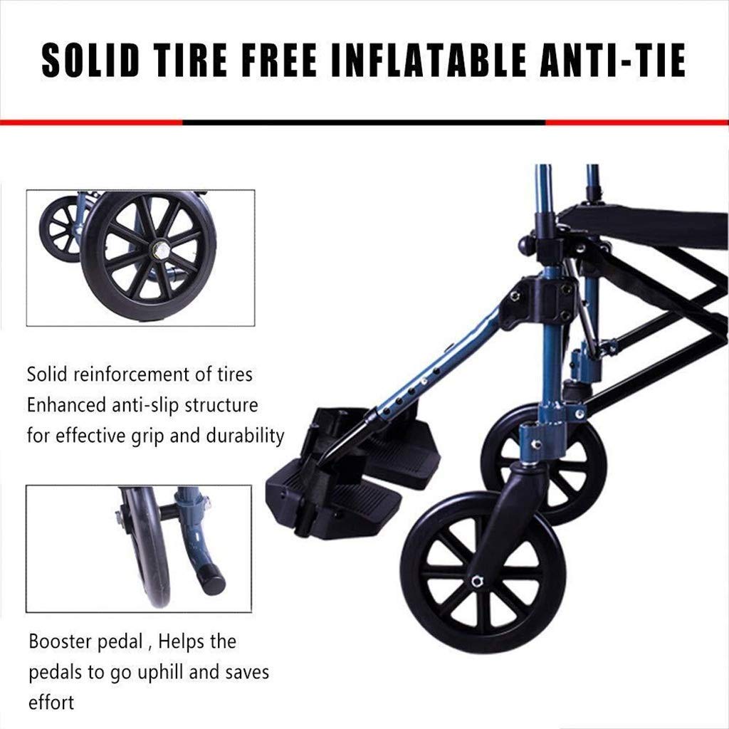 Silla de ruedas portátil plegable de aluminio súper ligero con bolsa de viaje autopropulsado carro avión, portátil