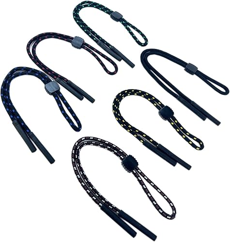 Miniatura 6 de DECKER Correa de seguridad deportiva para lentes de sol, 6 unidades, soporte para lentes de sol, para hombres y mujeres