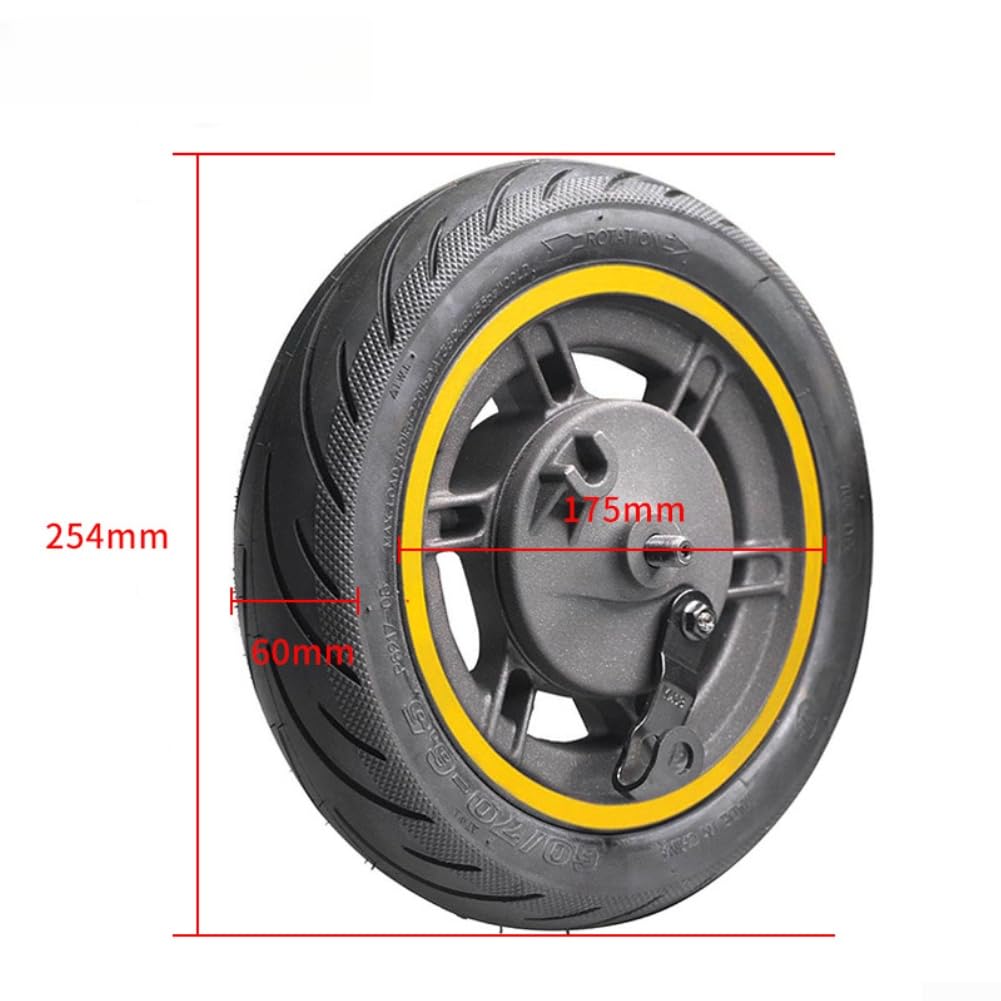 Freno a tamburo per ruota anteriore, 10", per scooter MAX G30, colore: nero