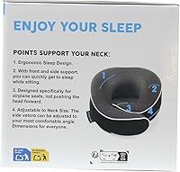 Vista 9 de Proglobe Almohada ortopédica para el cuello, almohadas cervicales de viaje para aviones, kit de espuma viscoelástica, soporte para la cabeza