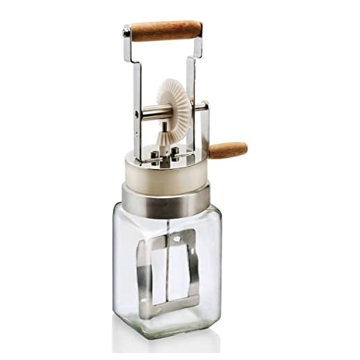 LA BONNE GRAINE - Baratte à Beurre pour Faire son Beurre Maison - Kit Complet Bocal + Manivelle - Marque Française