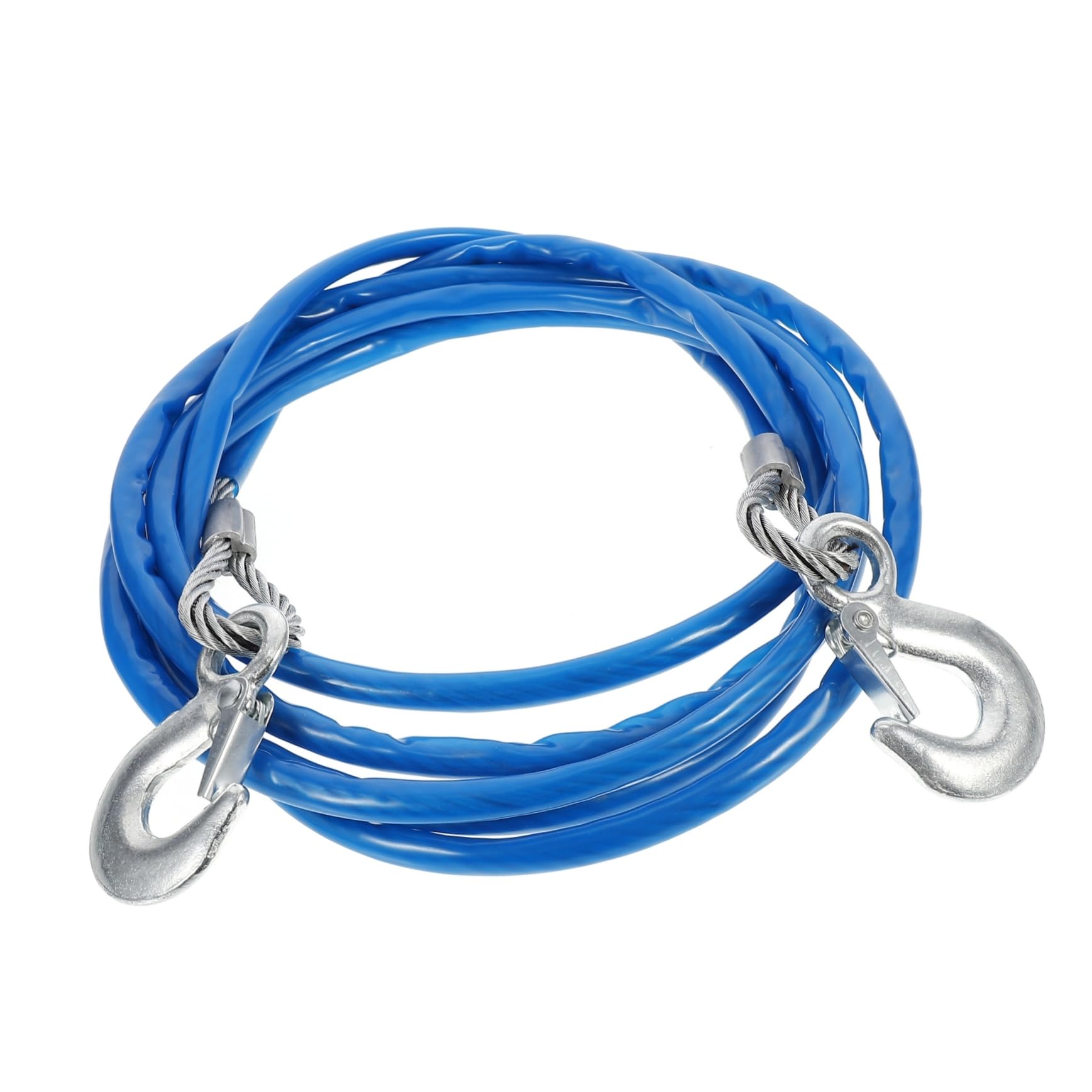 Cuerda de remolque, correa de recuperación de cabrestante resistente para camiones y vehículos, correa de remolque duradera para remolque y recuperación segura de vehículos