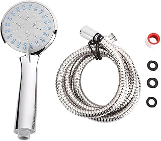 Handheld Showerhead Combo 0-0.6Mpa Pressurized Water Saving Bathroom 3 Functions Handheld Shower Head Sprayer with Hose