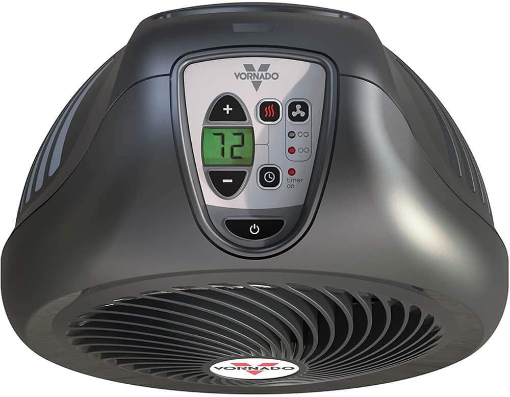 Vornado AVH2 Advanced Whole Room Heater with Automatic Climate Control, Timer, Fan Only Option, Black, Compact