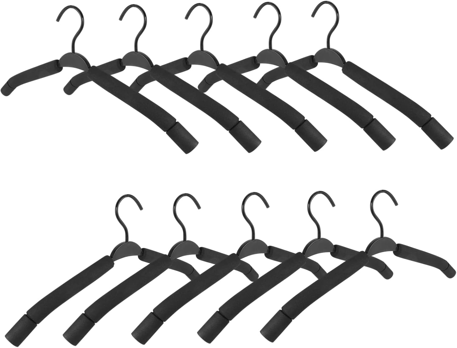 Cabilock 10pcs Multi-Functional Sponge Skirt Hangers High Density Sponge Pants Rack