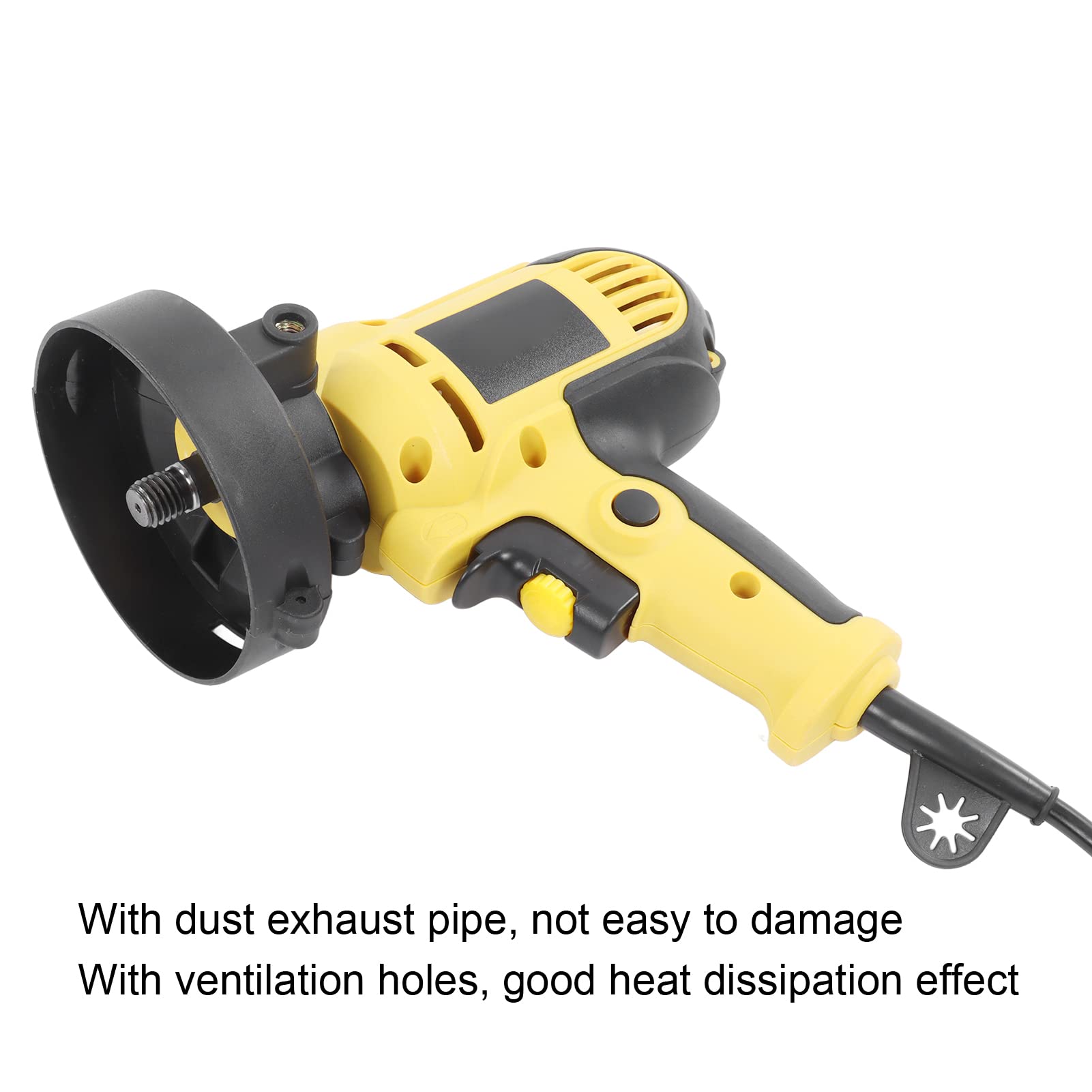 Fafeicy Pulidora de Coche Variable 700W, Carcasa de Goma y Ajustable, para Pulido, Encerado y Esmerilado (Enchufe Europeo 220V)