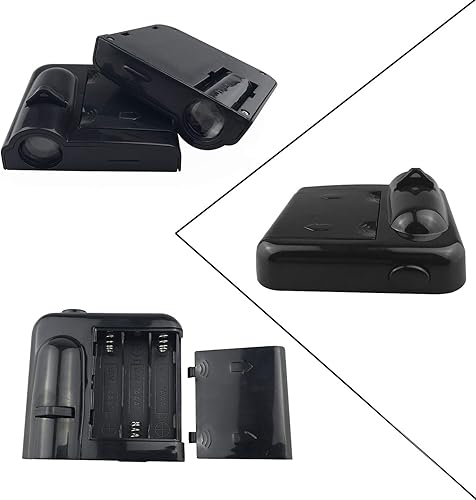 Miniatura 3 de 2 luces láser LED inalámbricas de cortesía de bienvenida para puerta de auto con calavera - Se acepta logotipo personalizado