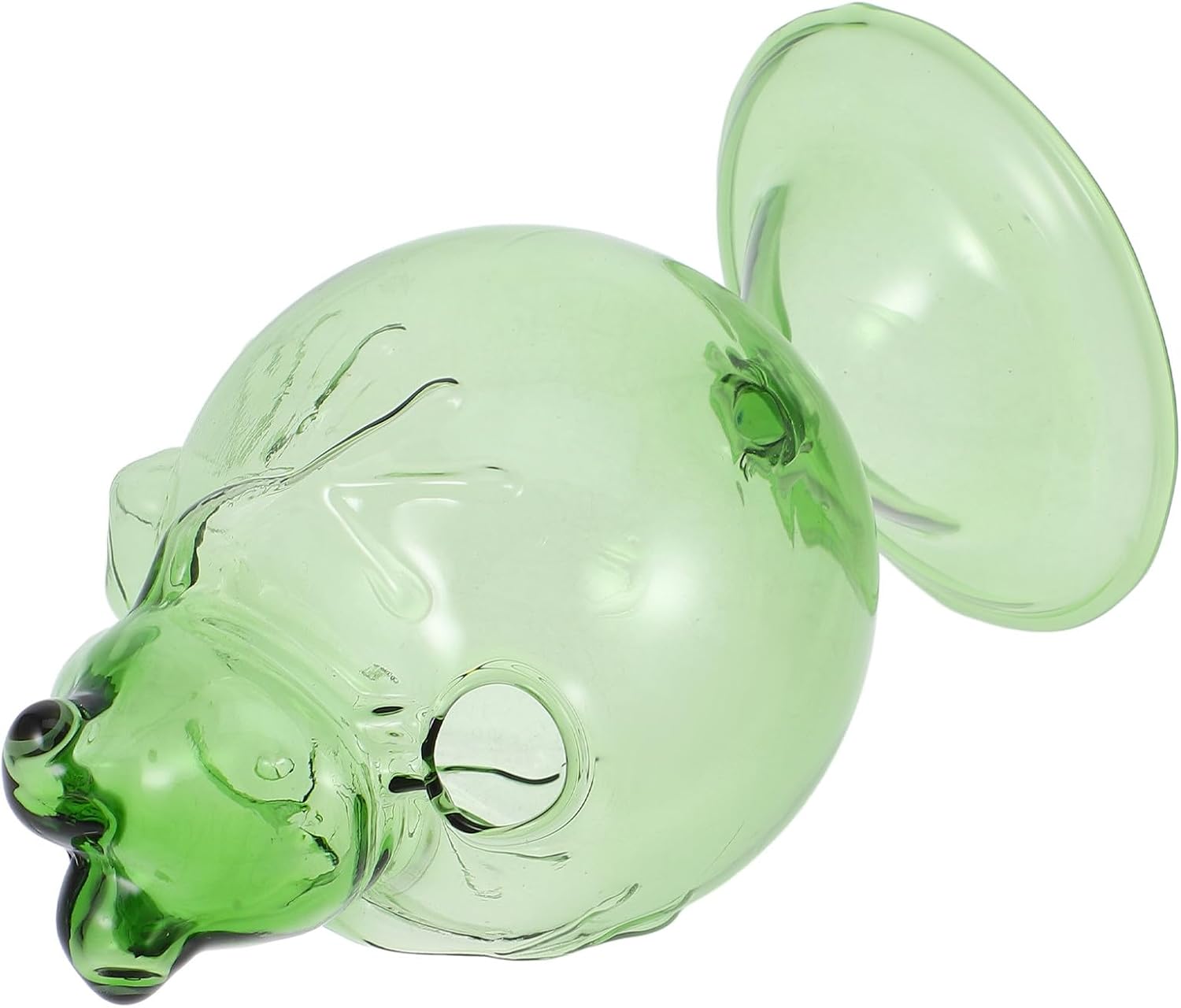 Cute Frog Glass Cup 8cm Diameter X 14.2cm Height, Green Cartoon Animal Drinking Glass for Coffee, Espresso, Wine, and Cocktail Use at Home Or Office