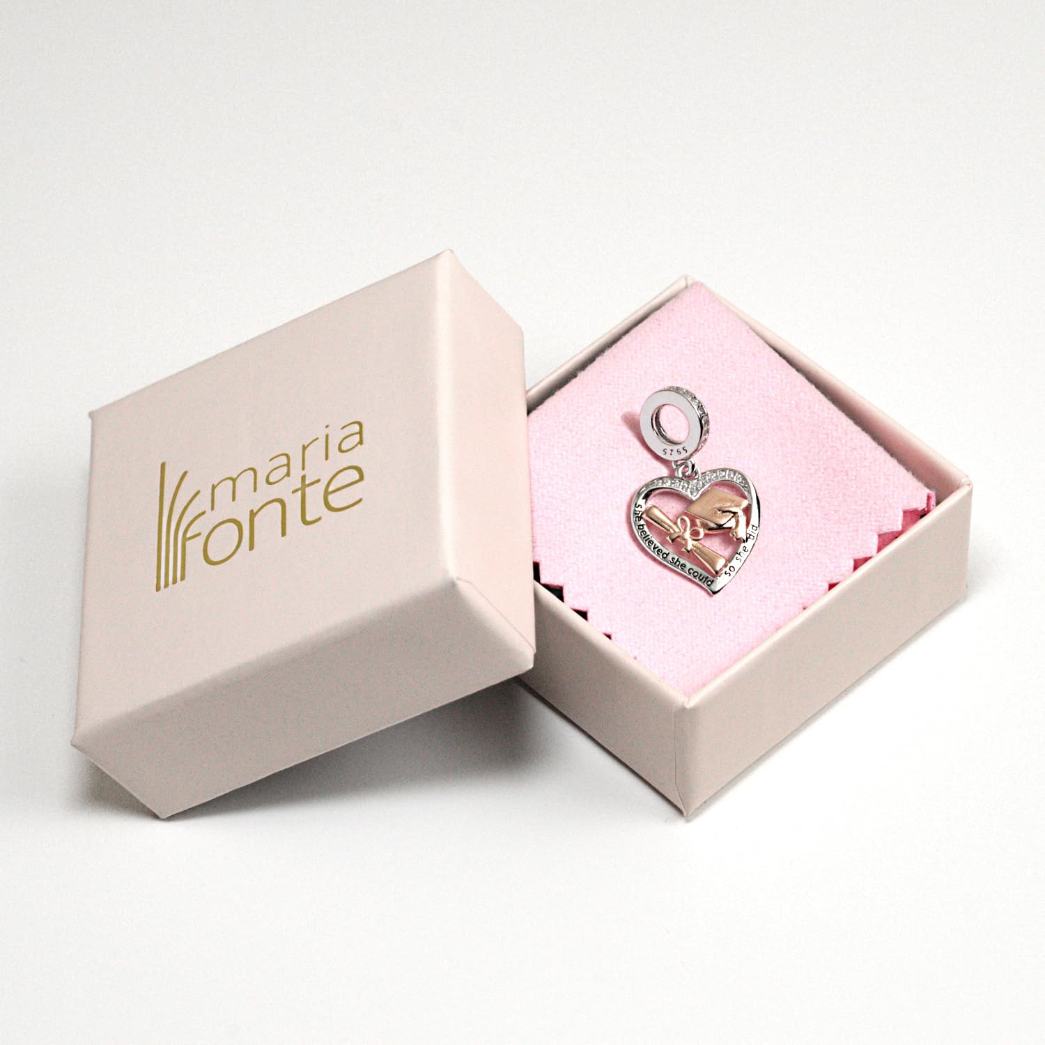 Charm Laurea Compatibile Tutte Marche Pendente Diploma Gufo Pergamena Cappello Libro Cuore Stella Compleanno Anniversario Ciondoli Originale Bead Argento