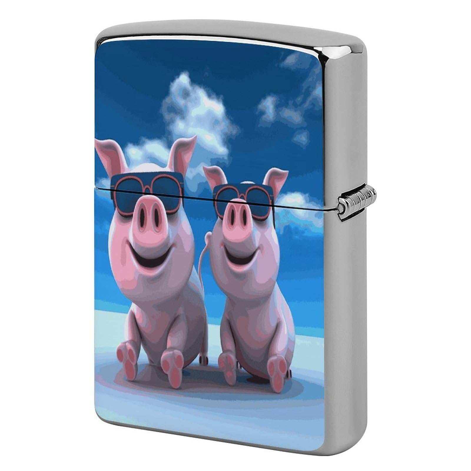 Fekiloot Style Funny 3D Piggies Lighter Case Cover Lighter Holder