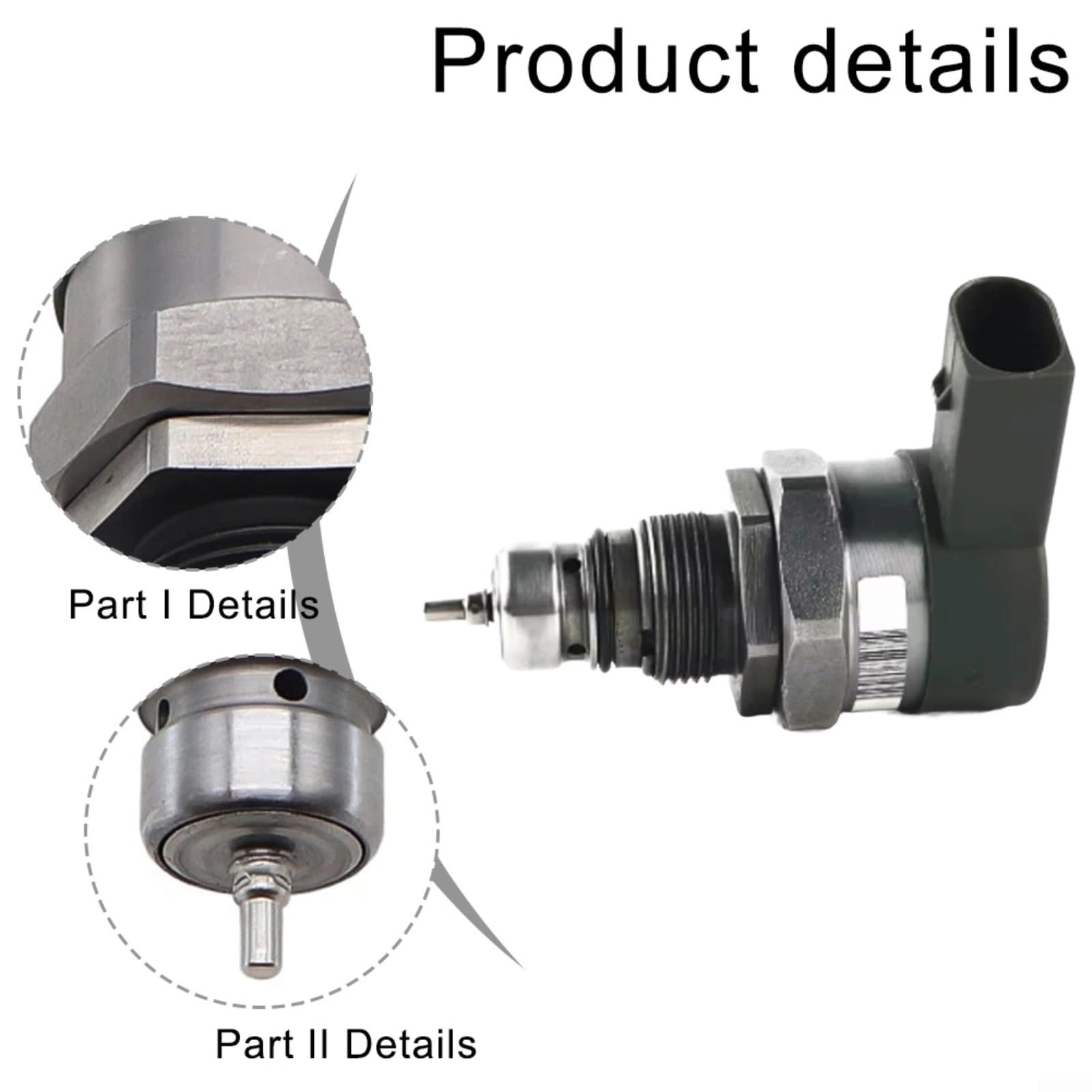 Schienendruckregelventil für Skoda für PASSAT für A3 2.0 3.0, Kraftstoffdruckregler 0281006074 0281006075 057130764AB 057130764AA, Schwarz Kunststoff Autoteil