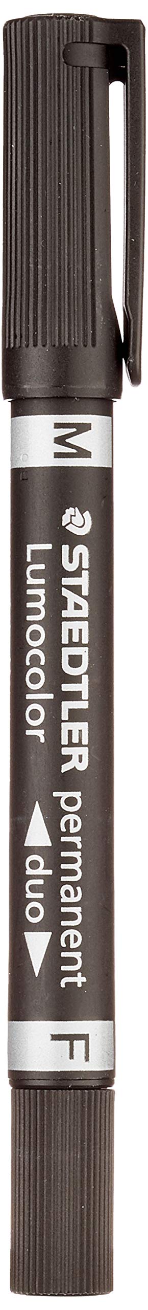 STAEDTLER Lumocolor 348 Permanent Duo – nero, set da 30, 0,6 & 1,5 mm | Inchiostro a doppia punta impermeabile, anti-sbavatura – display da 30, per quasi tutte le superfici – Art.-Nr. 348-9 CA30
