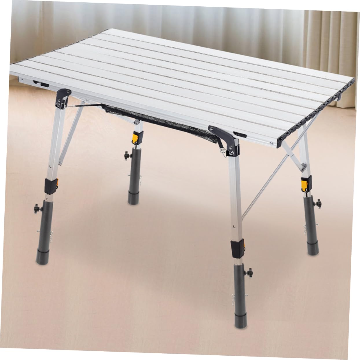 Extensor de Altura para Patas de Mesa de Acero Inoxidable 4 Piezas | Negro, Diseño Estable y Altura Regulable, Apto para Mesa y Banco de Trabajo