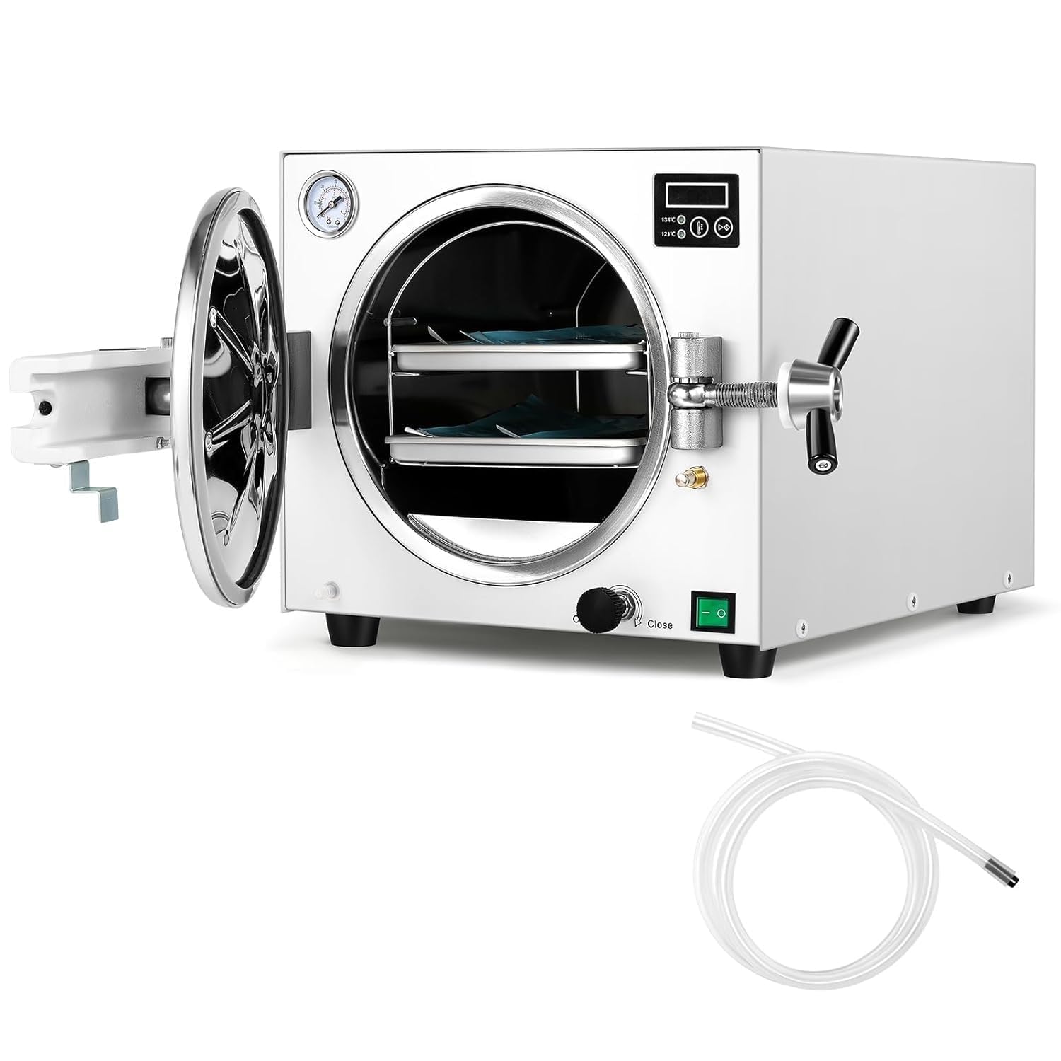 Esterilizador autoclave, equipo de laboratorio de control de vapor de alta temperatura para oficinas pequeñas y laboratorios