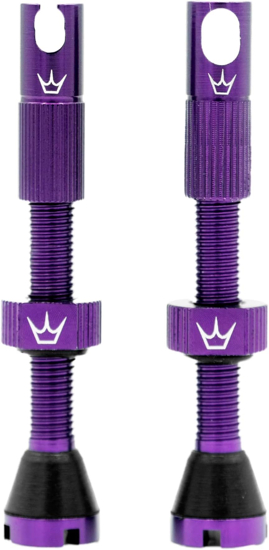 x Chris King MK2 Tubeless Valves - Integrated Valve Core & Spoke Key Presta Valve Caps, 7075 Aluminium, For All Tubeless Ready Rims, MTB, Road & Gravel Tyre Compatible