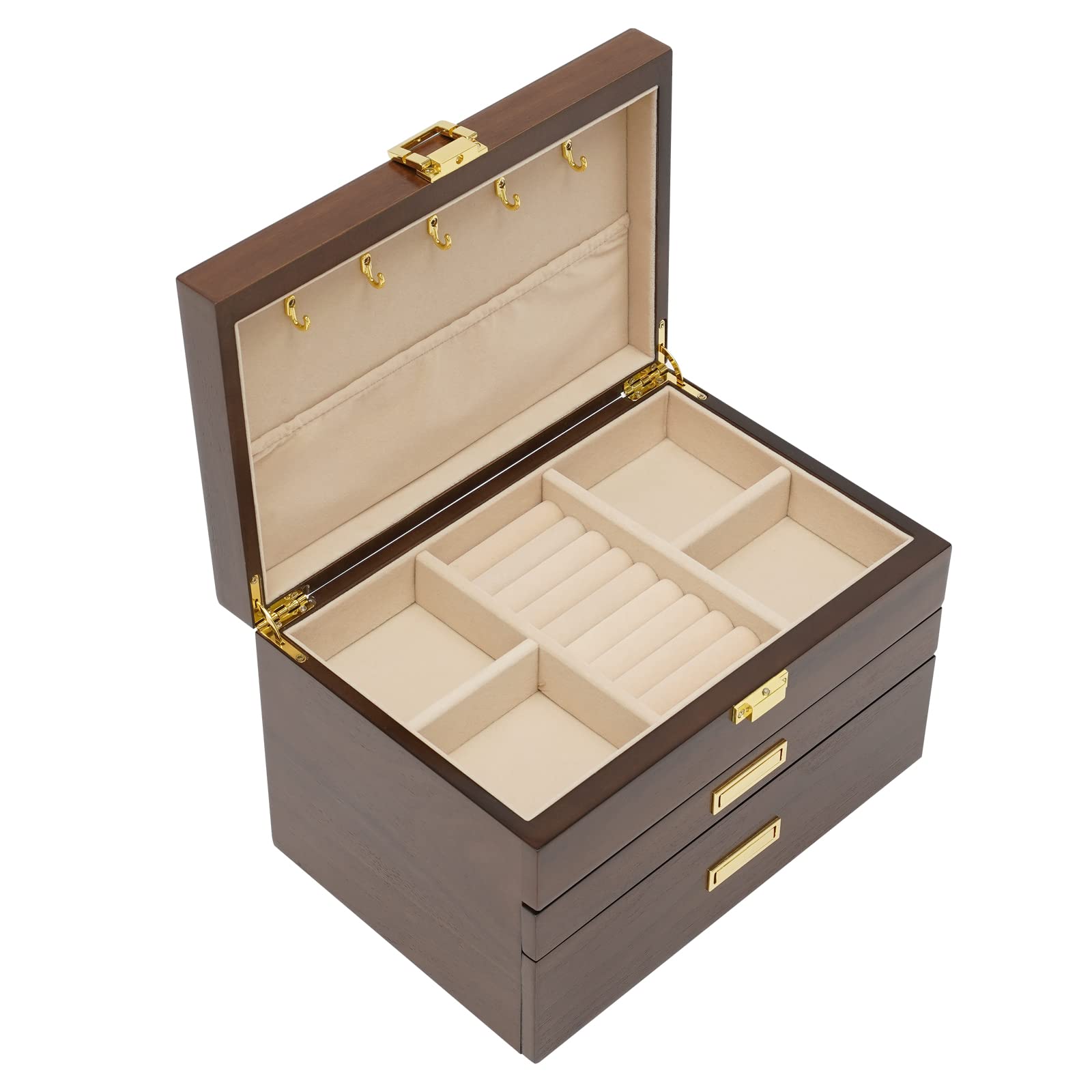 Joyero para relojes, caja de regalo, bandeja para joyas, apilable, caja de joyas, caja de reloj, caja de gafas, caja de madera, caja de joyas, para cajones, idea de regalo