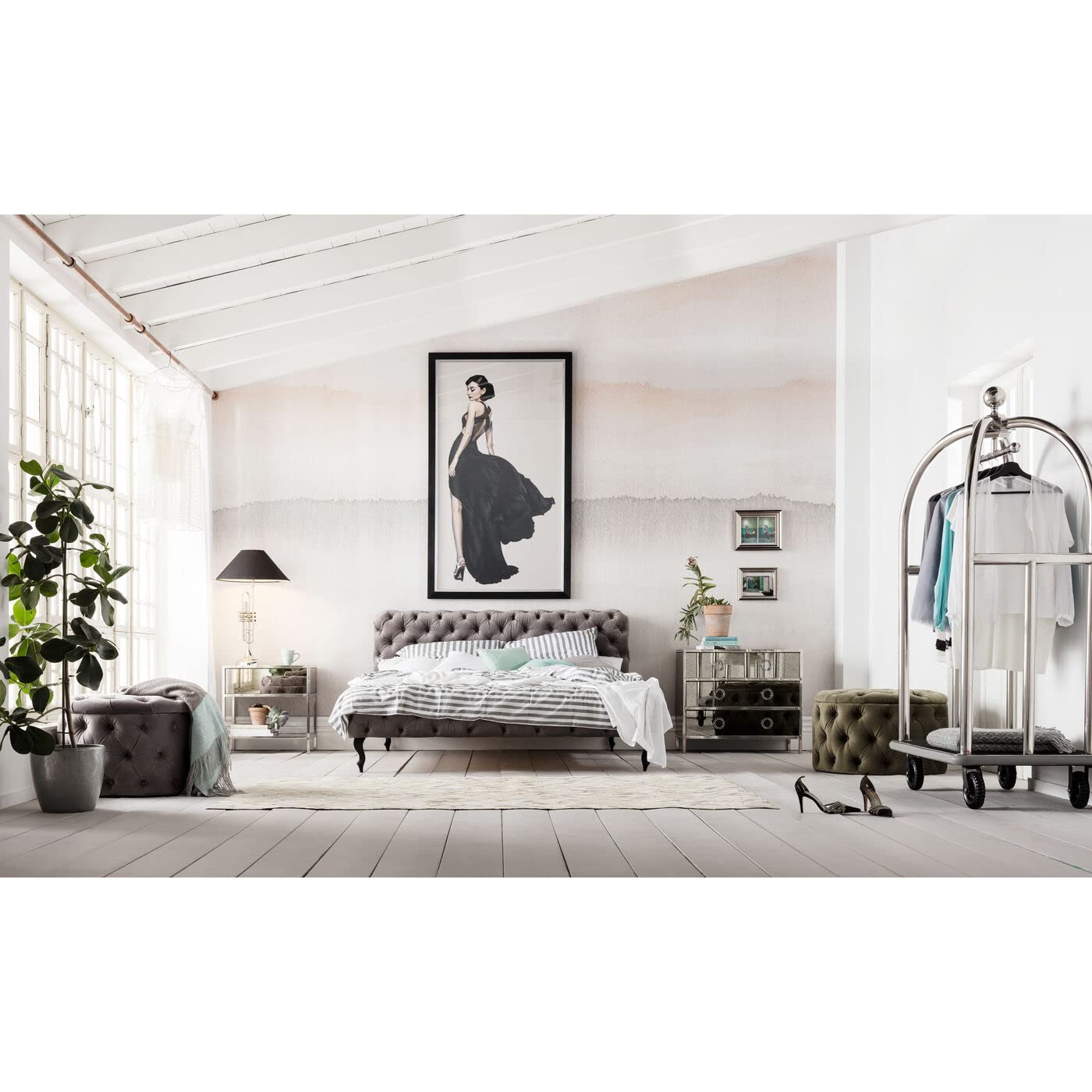 Kare Design Picture Frame Diva, Black, Art Print with Black Frame