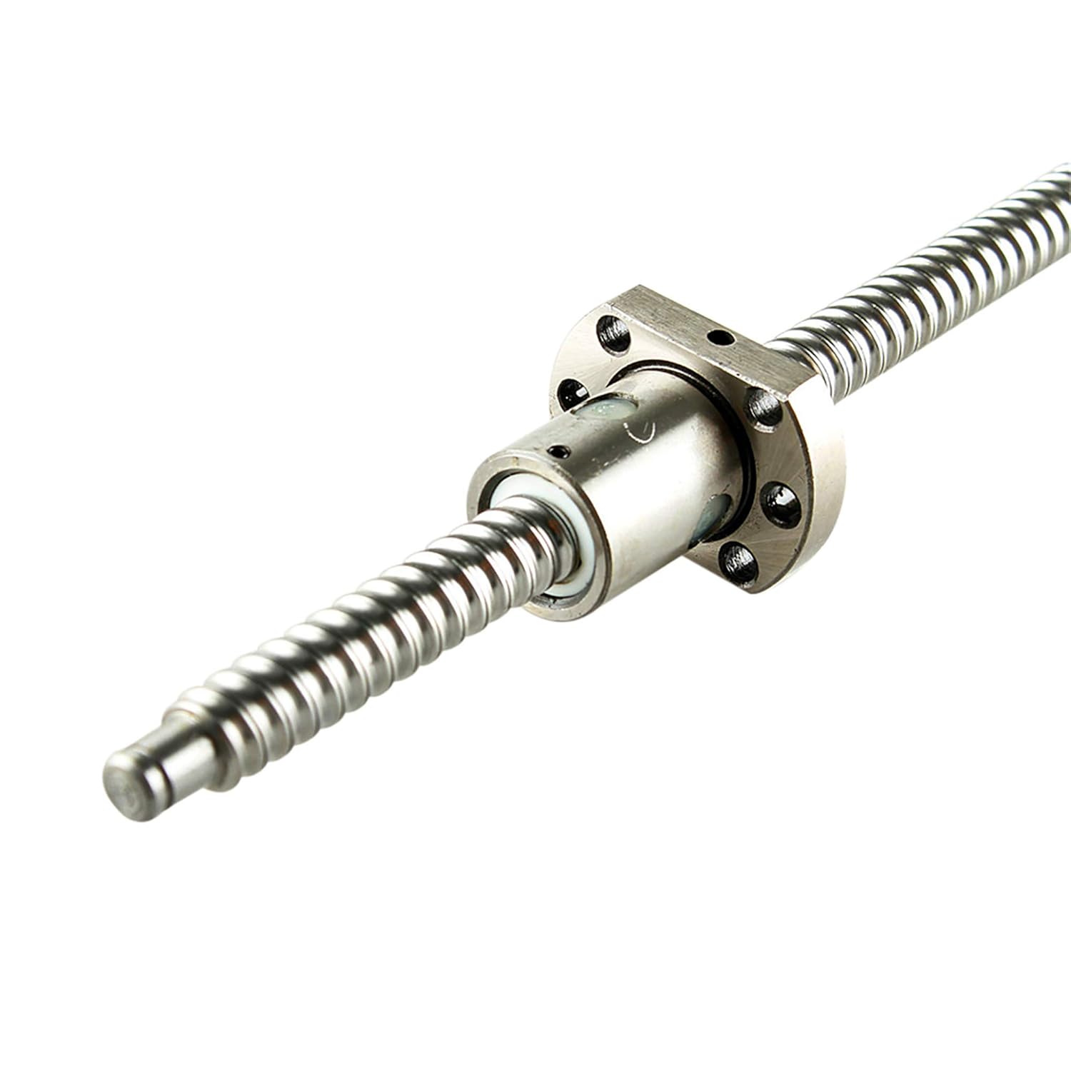 Ball Screw SFU1605-500mm Lead Ballscrew End Machining Antibacklash for CNC with Nut with BK10/BF10 Standard End Machining, Length Approx 19.68inch