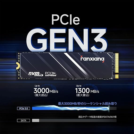 Fanxiang SSD 512GB Industry New Arrival PCIe Gen3.0×4 M.2 Type 2280 NVMe 1.4 Internal Max Read Speed 3,600MB/s 32Gbps Capacity Models: 512GB / 1TB / 2TB 3D NAND Equipped with HMB and SLC Buffer