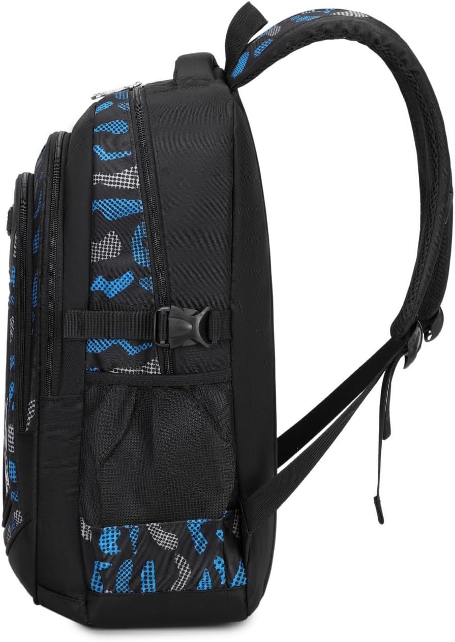 BABUN Boys Backpacks For Elementary Middle School Bookbag Set Kids Heavy Duty Durable Teenage Student Sturdy Waterproof (1-Blue) - Image 5