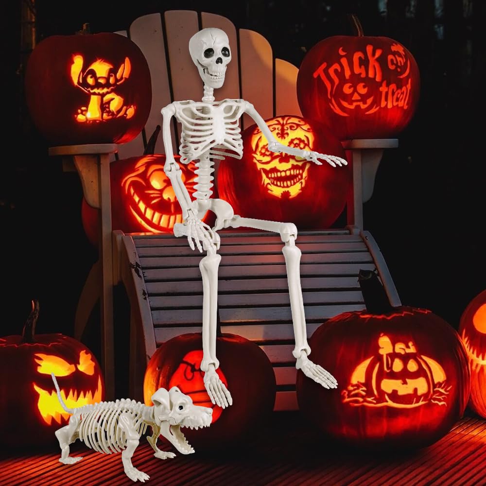 Squelette Articulé 90 Cm Halloween, Achat De Decoration / Animation Sur