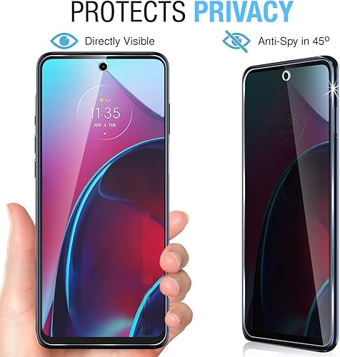 Miniatura 2 de Protector de pantalla de vidrio templado diseñado para Moto G Stylus 4G 2022 (paquete de 2) + protector de lente de cámara (2 paquetes), vidrio