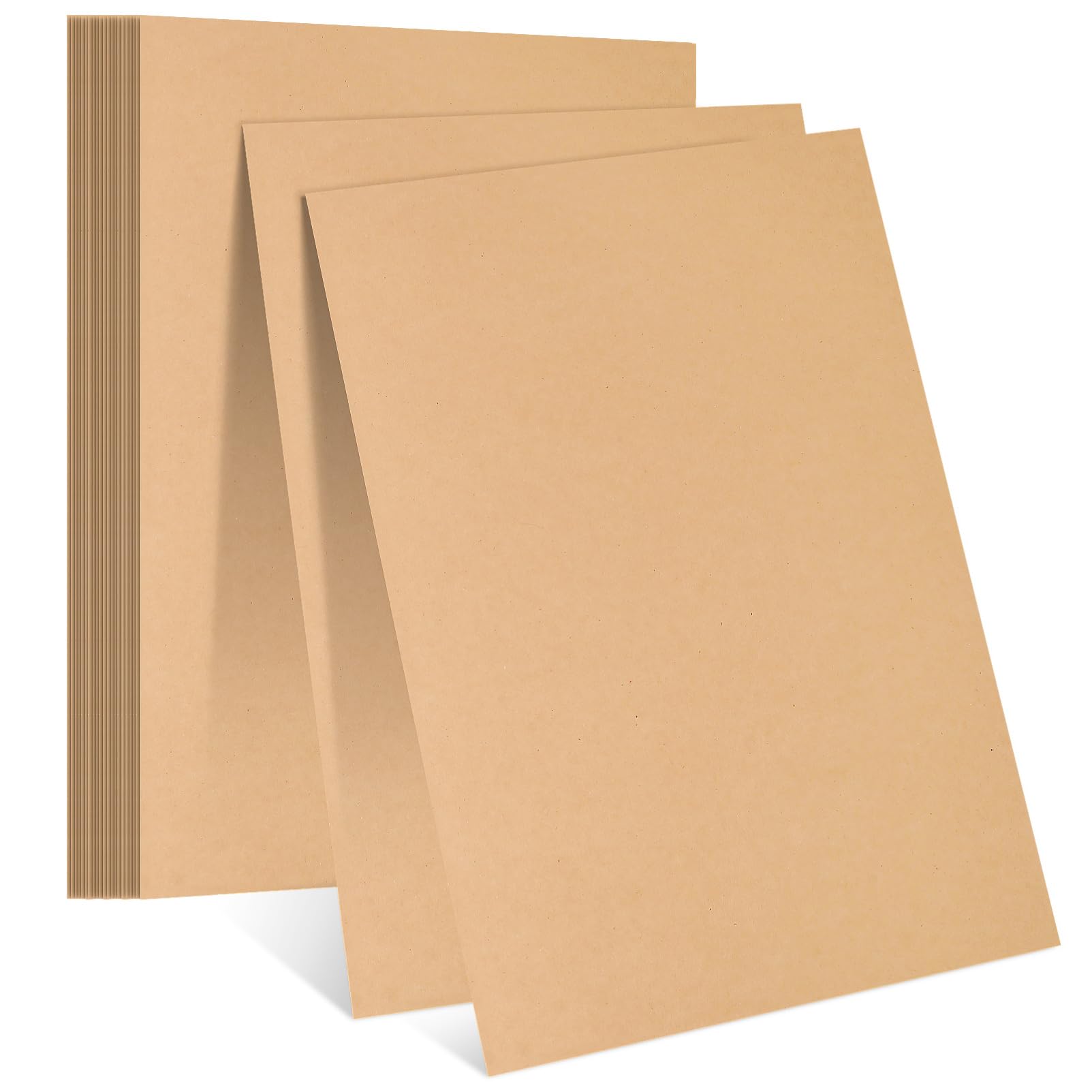 Toyvian Blankokarton 100 Blatt 150g/m² aus Kraftpapier Braun A4