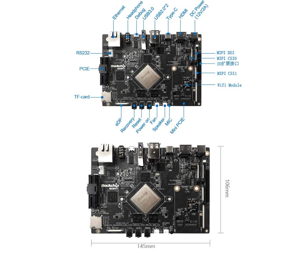 Toybrick RK3399Pro AI 開発キット 人工知能の加速深層学習用 最大3.0TOPs Android LinuxのTensorFlowカフェをサポート 6G+32GB eMMC Base Amazon.co.jp: Toybrick RK3399Pro AI開発キット 人工知能加速
