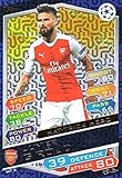  2016/17 MATCH ATTAX CHAMPIONS LEAGUE OLIVER GIROUD HAT-TRICK HERO KARTE ARSENAL
