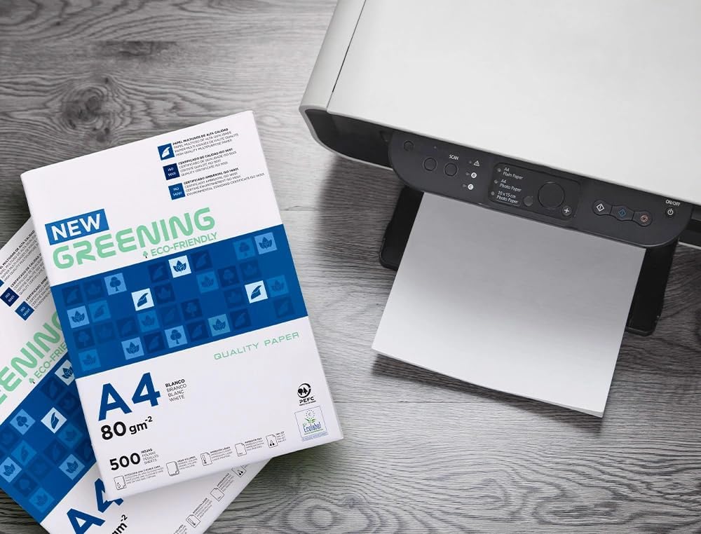 Palet Folios Multifunción | 60 cajas (300 paquetes de 500 Folios) | DIN A4 y 80 grs | Folios para Impresoras Láser y de Inyección-Fotocopiadora-Fax