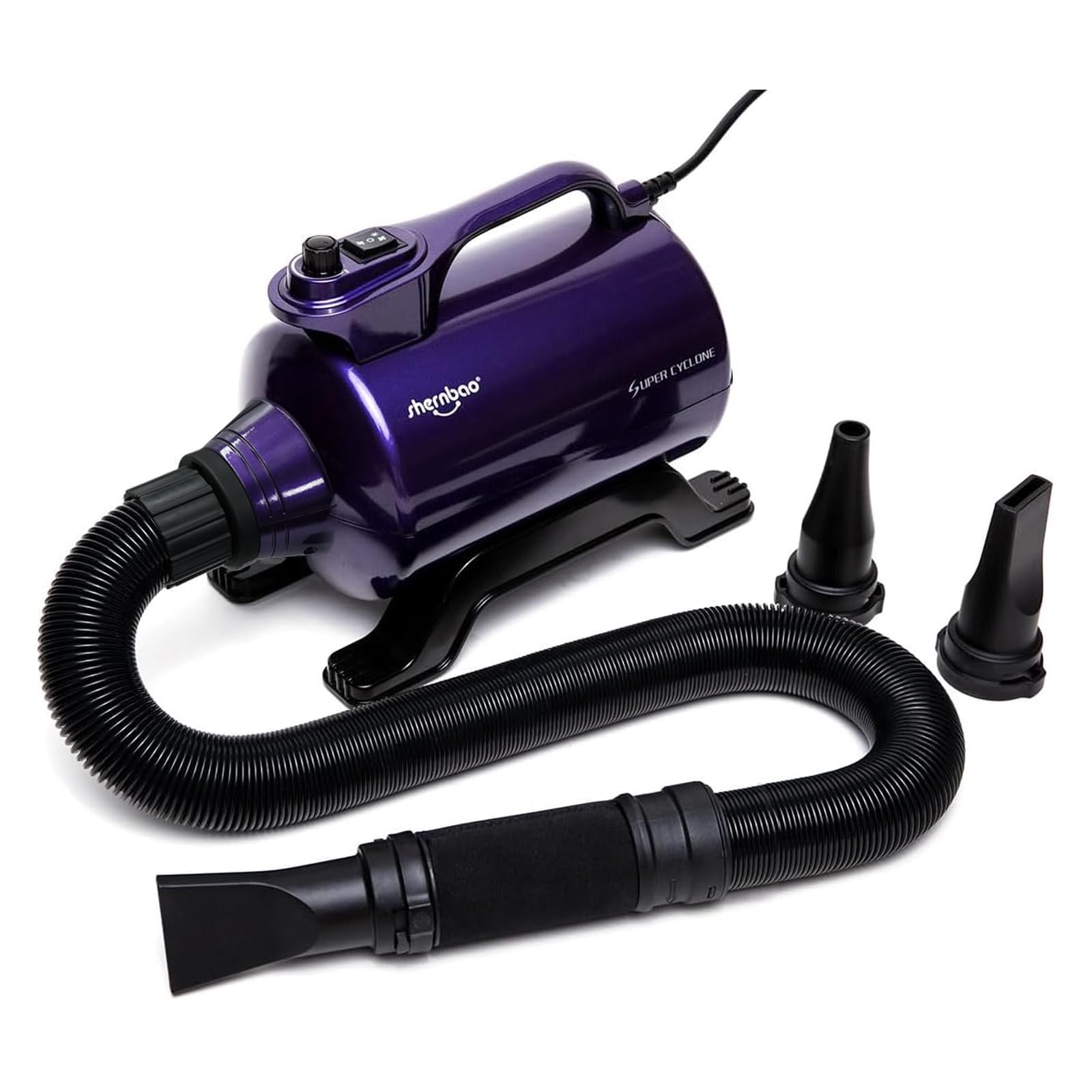shernbao High Velocity Professional Dog Pet Grooming Hair Force Dryer Blower （Super Cyclone） 5.0HP
