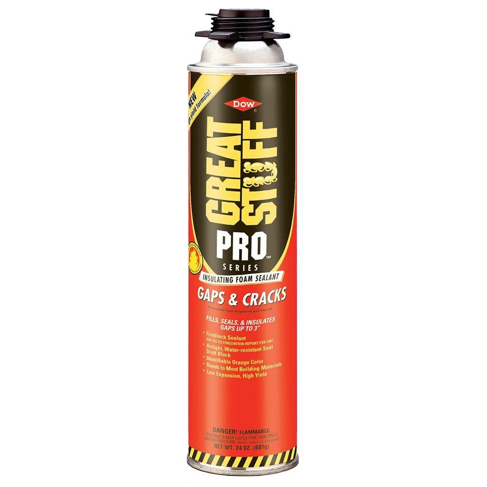 DOW CHEMICAL 341557Gaps and Cracks Insulating Foam Sealant341557 Elegant Design and Smooth Finish, 24 Oz, Orange